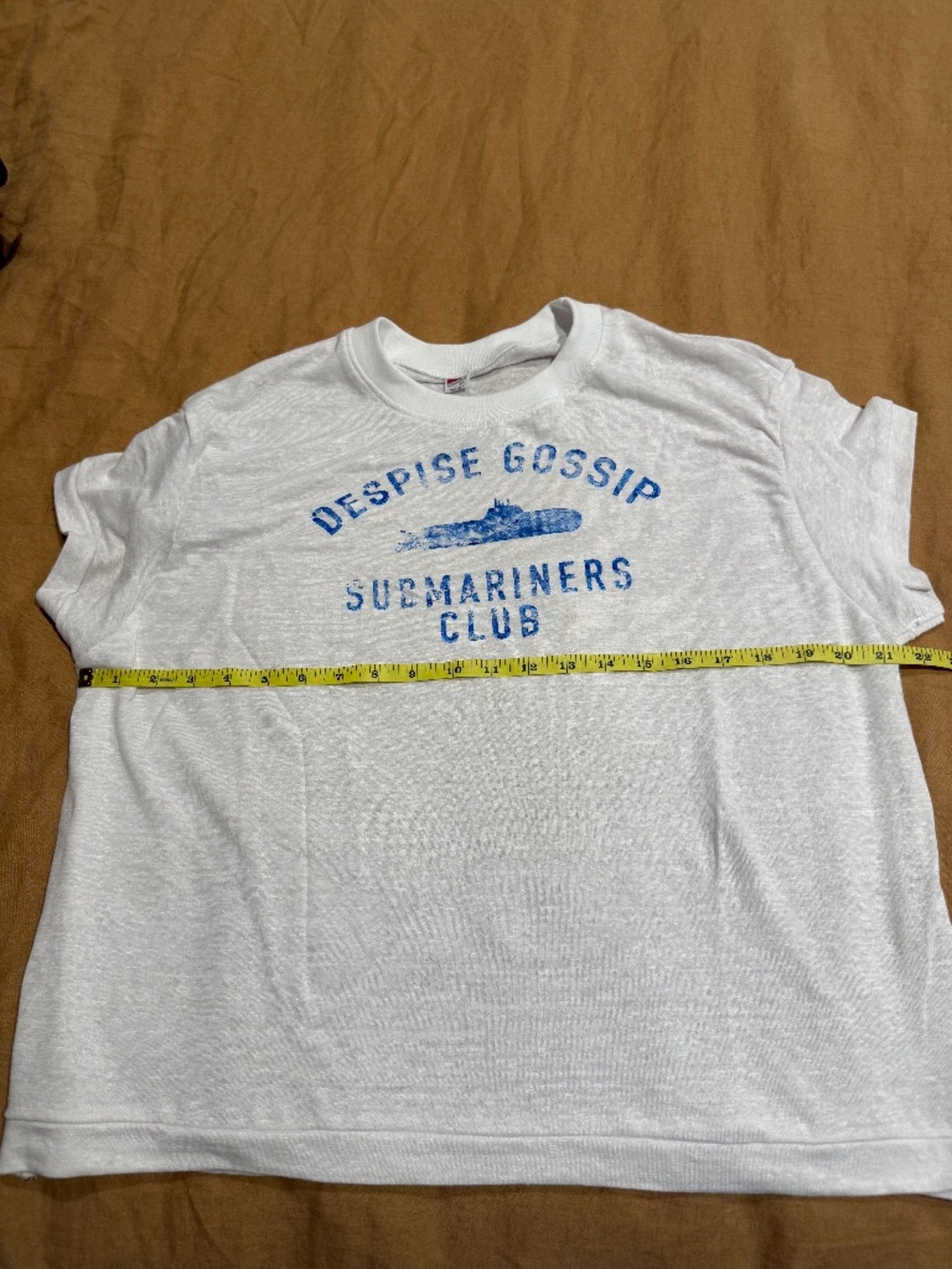 Custom Despise Gossip tee, White